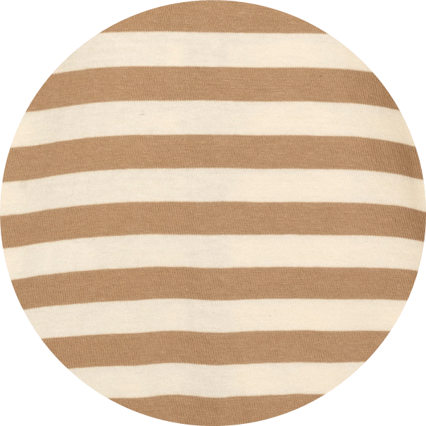 Strampler - Silver Mink Stripe