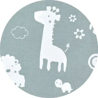 Schlafanzug mit Klappbündchen (BIO-Baumwolle) - Zootiere